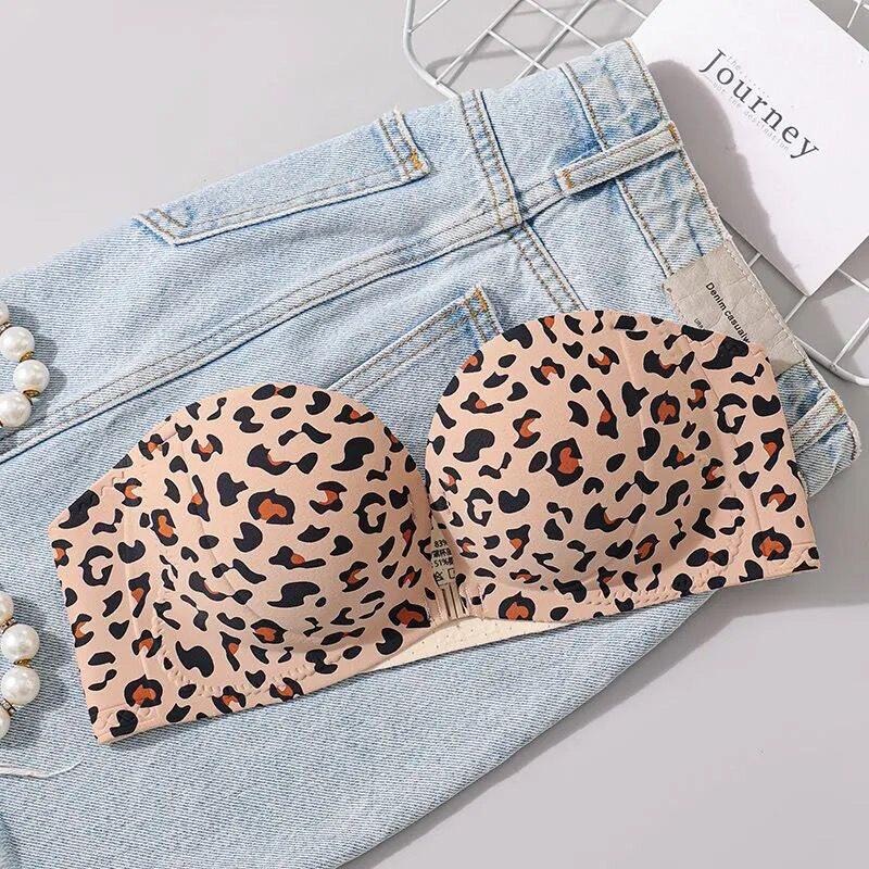 Bralette Triangle Set - Strapless Bra Sexy Front Fastening Non-Slip