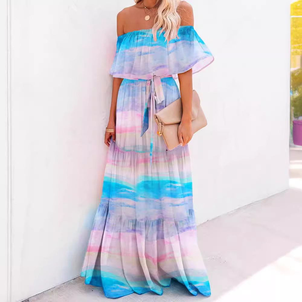 2026 Women's Cross-Border Clot - Linen Dress Wrap ulasan dan harga