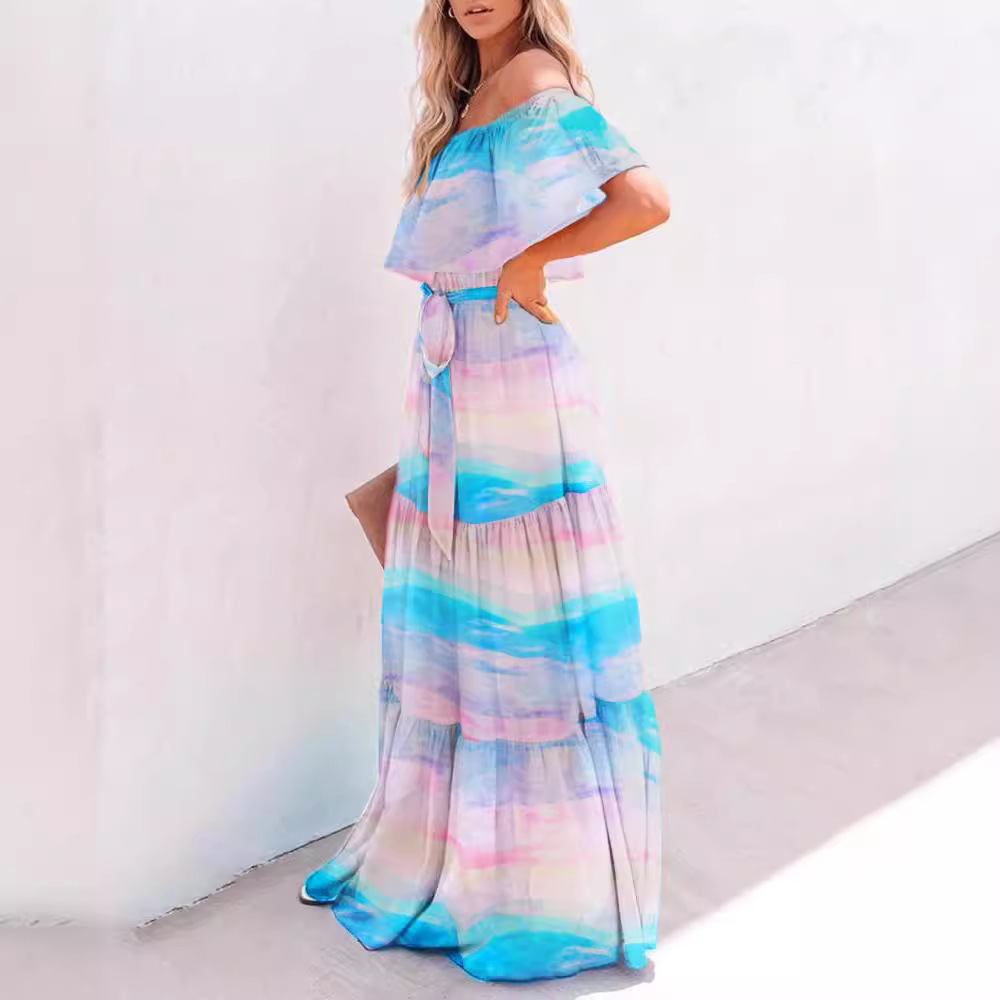 2026 Women's Cross-Border Clot - Linen Dress Wrap ulasan dan harga