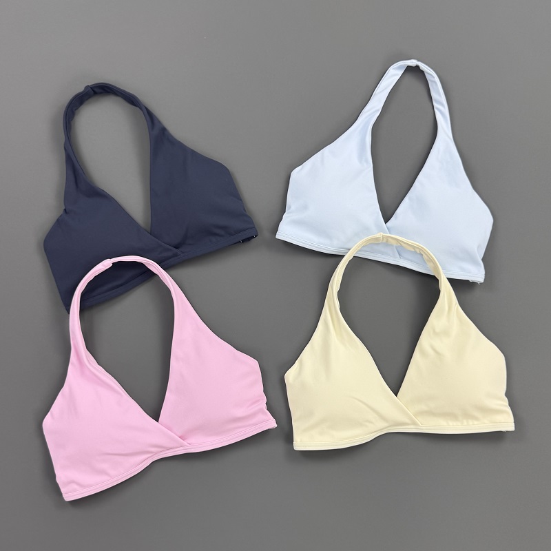 Gym Top Women Halter Neck Spor - Crop Top Crochet ulasan dan harga